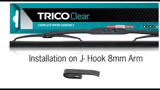 Trico Clear to suit Hook Mount 8mm Wide Arm