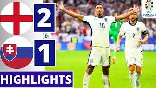 England vs Slovakia (2-1) | All Goals & Highlights | UEFA EURO 2024
