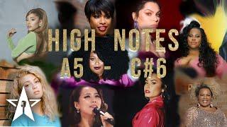 HIGH NOTES / Vocal Range||Belting notes - Famous female Singers