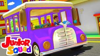 Roues sur le bus | Chansons pour enfants | Préscolaire | Junior Squad Française | Comptines bébé