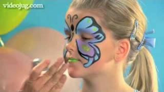 How To Face Paint A Butterfly