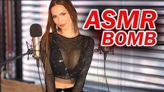 ASMR Most intense BRAIN BOMB / head massage repeating words whispering layered sounds for sleep