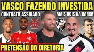 URGENTE! VASCO FAZ INVESTIDA POR ATACANTE! CONTRATO ASSINADO COM MEIA! MAIS DOIS NA BARCA NO CRVG!