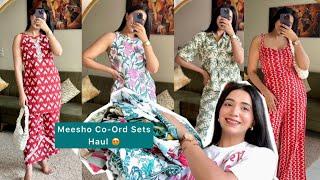 *HUGE* Meesho Co- Ord Sets Haul Starting Rs.329 /- ️ || Summer Co- Ord Set @Meesho