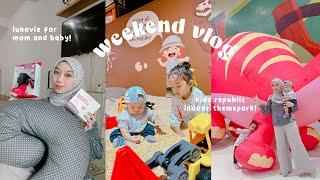 weekend vlog | lunavie for mom | kidz republic | keisha main sampai penat!