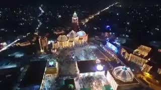 Beautiful view of Darbar baba Farid and pakpattan city From drone.