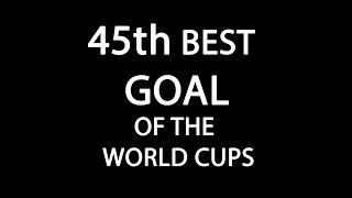 Lothar Matthäus scored the 45th best goal of the World Cups against Yugoslavia in Italy 90.