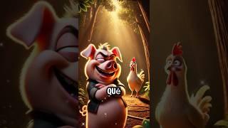 "La Gallina y el Cerdo: La Nobleza de la Gratitud  #fábulas #moralejas #gratitud #short"