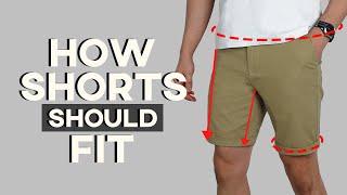 How Men's Shorts Should Properly Fit! | A SIMPLE GUIDE TO MEN'S SHORTS FIT