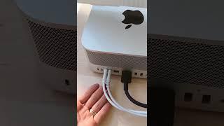 how I organize my cords  standing desk & cable management tips | #shorts