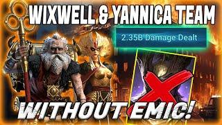 YANNICA WIXWELL TEAM WITHOUT EMIC FOR HYDRA! TEST SERVER! RAID SHADOW LEGENDS