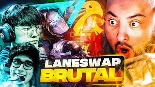 MANUTE REACCIONA A T1 VS ESTRAL LANESWAP BRUTAL | PRIMER GAME