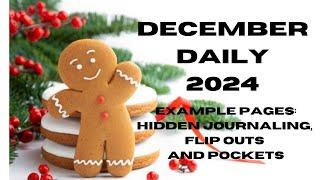 December Daily//Example Pages::: Hidden Journaling, flip outs & pockets