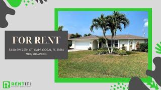 Cape Coral Home for Rent 3BR/2BA by Rentifi Property Management