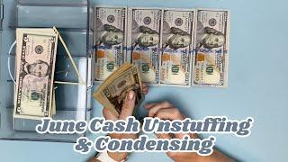 June Unstuffing & Cash Condensing || Bill Exchange || Taking Money to the Bank!!