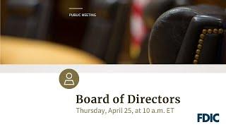 FDIC Board of Directors Meeting