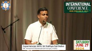 SSSIO: Bro Aravind Balasubramanya's Talk of 29 June 2024 on "Experiences With Sri Sathya Sai Baba".