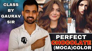 Perfect Chocolate ( mocha ) Hair Color || हिंदी में || P SQUARE SALON