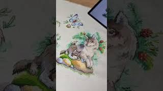 У меня в процессе милейший семплер на свете #вышивка