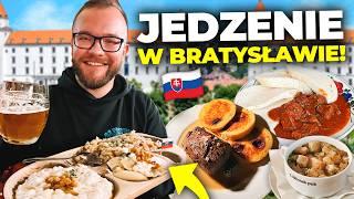 BRATYSŁAWA: RESTAURACJE i SŁOWACKIE JEDZENIE w Bratysławie - bryndzowe haluszki i pierogi [Słowacja]