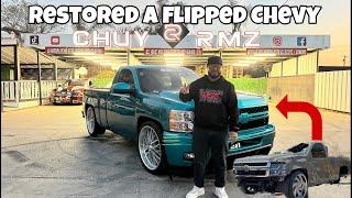 Restored a flipped chevy Silverado