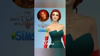 Triss Merigold in The Sims 4 | Witcher Character Design #witcher3 #Sims4 #trissmerigold #challenge