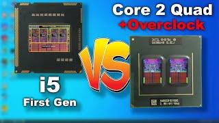 Core 2 Quad vs i5 (First Gen) - Q6600 vs 750s 2.4ghz Intel CPU Comparison with Overclocking