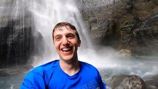 Underneath A 400ft Tall Waterfall