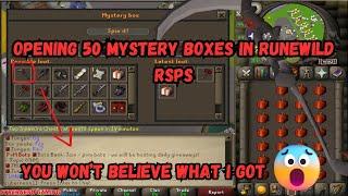 RuneWild Rsps Opening 50 Mystery Boxes | Biggest Opening | You Won't Believe What I Got    