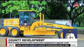 Kilifi County procures road construction equipment to upgrade roads