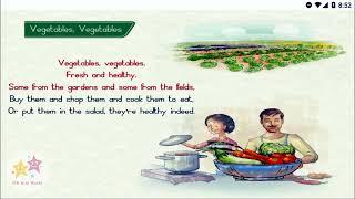 VEGETABLE RHYMES | KIDZEE JR. KG & SR. KG RHYMES | RHYMES FOR 3-6 YEAR OLD KIDS | MK KIDS WORLD |