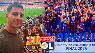 La FINAL de la WOMEN'S CHAMPIONS LEAGUE 23/24 en el ESTADIO *FC Barcelona VS Olympique Lyon*