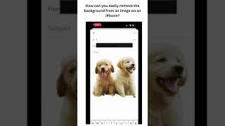 Remove background Easily  without any App/tool #iphone # shorts