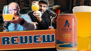 Athletic Brewing "Free Wave" Hazy IPA  - Non Alcoholic Beer Review