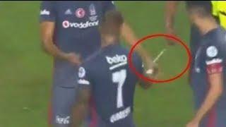 Quaresma Pointing Knife At Referee In Match