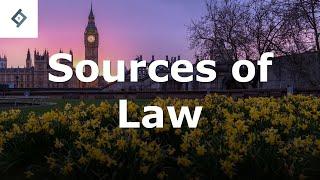 Sources of Law | English Legal System