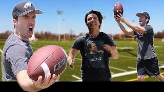 Catching My Own Football Throw Twin Prank!