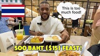 I can’t believe how much food 500 baht ($15) buys you at this mall in Bangkok! 