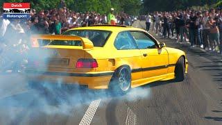 Modified BMWs leaving Bimmerfest 2024 - BURNOUTS, 900HP M4, E36 Turbo, MH2 GTR, M3 LB Walk,...