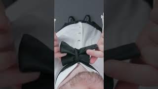 QUICKEST & EASIEST Bow Tie Knot! #Shorts