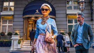 Elegance at Any Age: London's Over 50, 60, 70 Street Fashion 