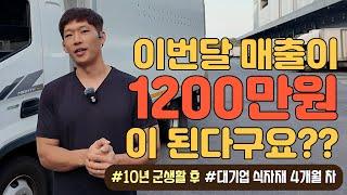 군생활 10년 후 [대기업식자재 배송]으로 월1200만원 벌고 있어요!!! [3.5톤]