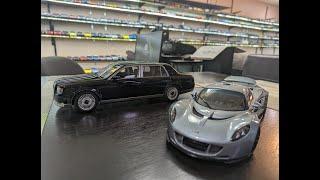 1:18 Diecast Review Unboxing Toyota Century & Hennessy Venom by AutoArt