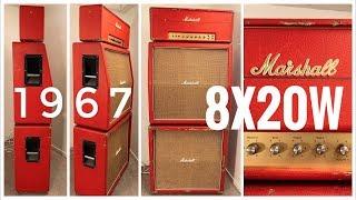 Cranked MIND BLOWING 1967 Marshall PLEXI Full Stack with 20-WATTERS!