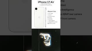 Upcoming iphone 17 air features  #smartphone #shortsfeed #viralvideo #shotsvideo #viralshort