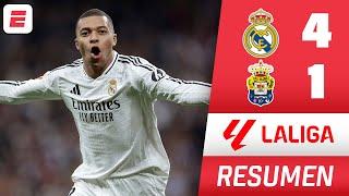 REAL MADRID ES LÍDER tras GOLEAR 4-1 a LAS PALMAS con DOBLETE DE MBAPPÉ | RESUMEN | La Liga