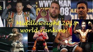 (SHOCKER) OFFICIAL FINAL 2018 MIDDLEWEIGHT WORLD BOXING RANKINGS!!