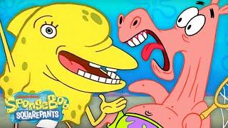 SpongeBob Characters Acting Like ANIMALS For 80 Minutes Straight | @SpongeBobOfficial