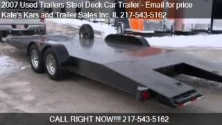 2007 Used Trailers Steel Deck Car Trailer Low Pro for sale i