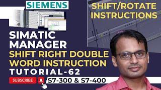 Siemens PLC Training 62 - Shift Right Double Word Instruction in Siemens PLC |  PLC Online Course